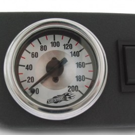 AirRide air Suspension Air Lift Dual Needle Gauge Panel With Two Switches – 200 PSI