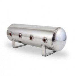 Air Lift 2.5 gallon aluminium air tank – polished