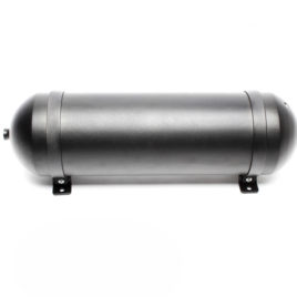 Ta-Technix seamless air tank 11 liters / air tank aluminum brushed / black anodised