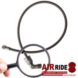 Air Ride – D2-Racing Flexible Steel Tube Spring leg / bellows 1/8 (M) – 1/8 (F)